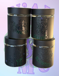 4 Piece Black Kawhe (Coffee) Canister Set