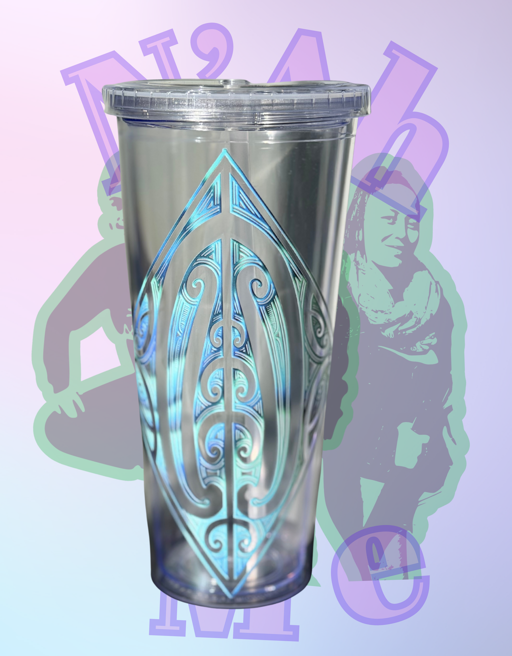Acrylic Tumbler — 709ml with Straw
