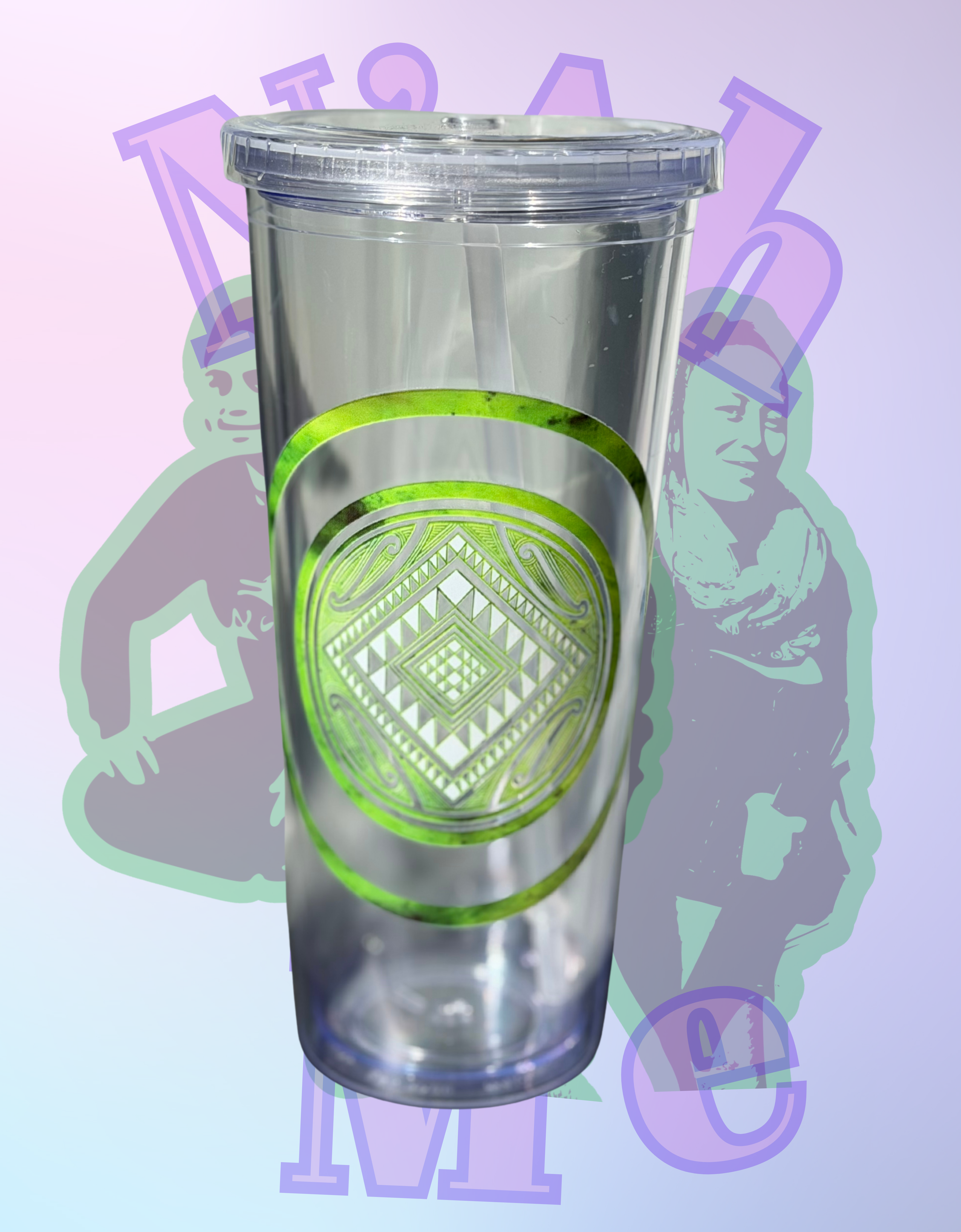 Acrylic Tumbler — 709ml with Straw